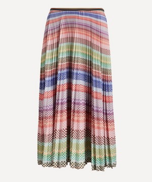 Paul Smith - Screen Check Plaeted Midi-Skirt image number 0