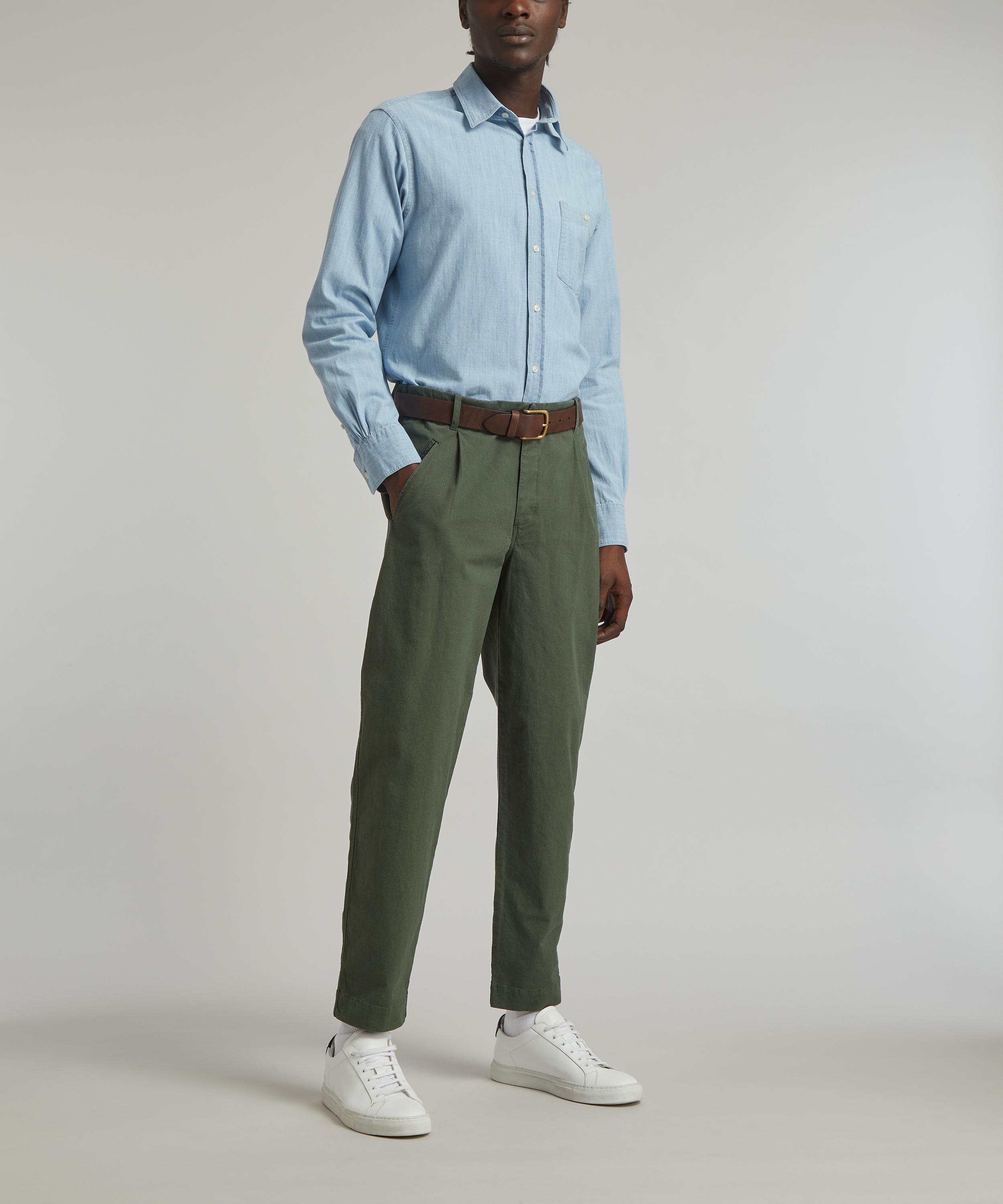 Officine Générale -  Alex Cotton Chambray Shirt image number 1