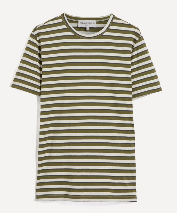 Officine Générale - Striped Short-Sleeve T-Shirt image number null