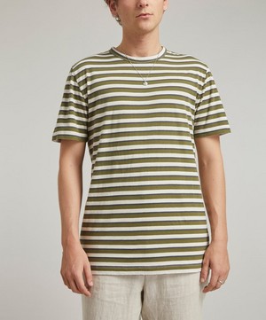 Officine Générale - Striped Short-Sleeve T-Shirt image number 2