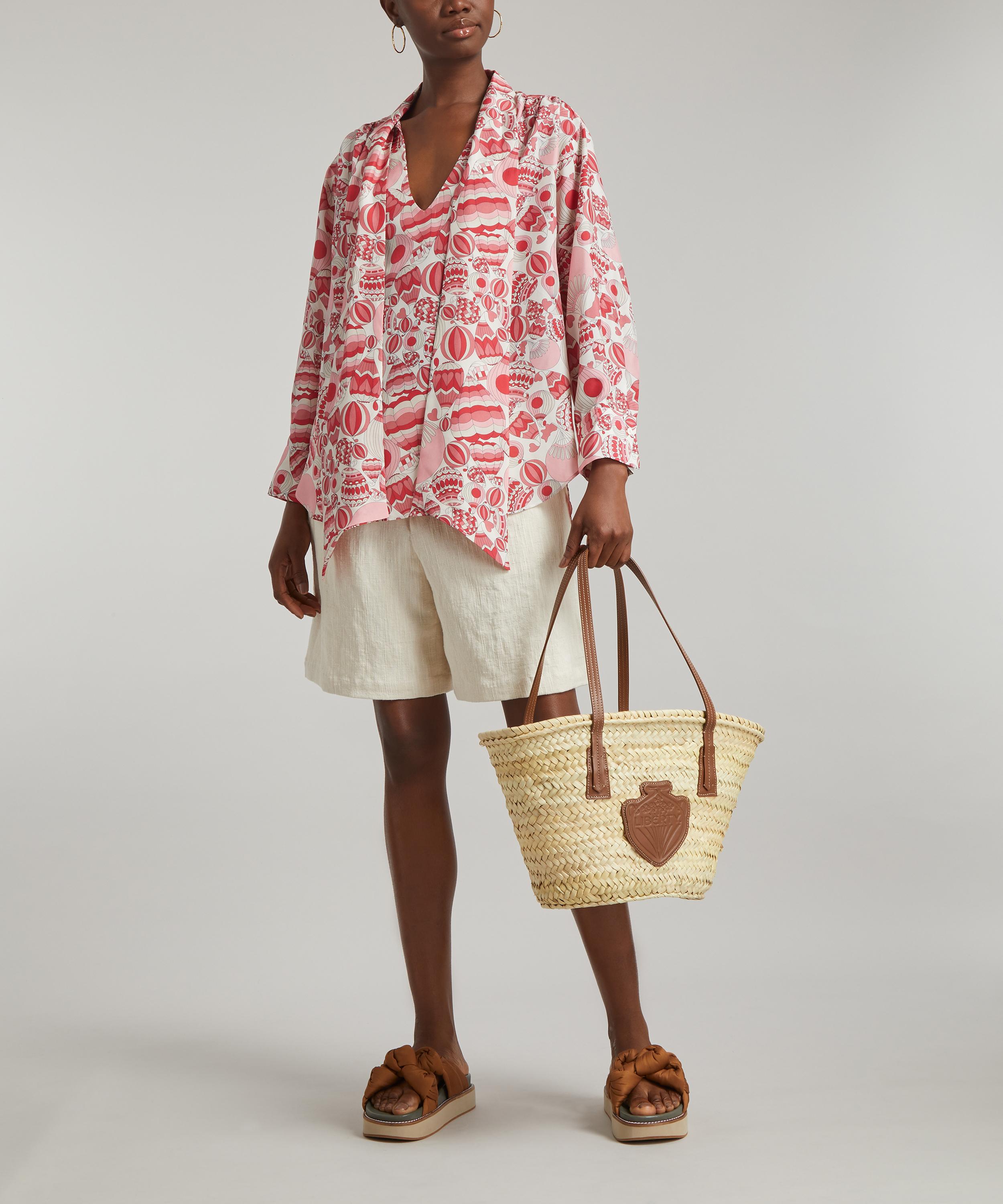 GANT - Liberty Printed Silk Bow Blouse image number 2