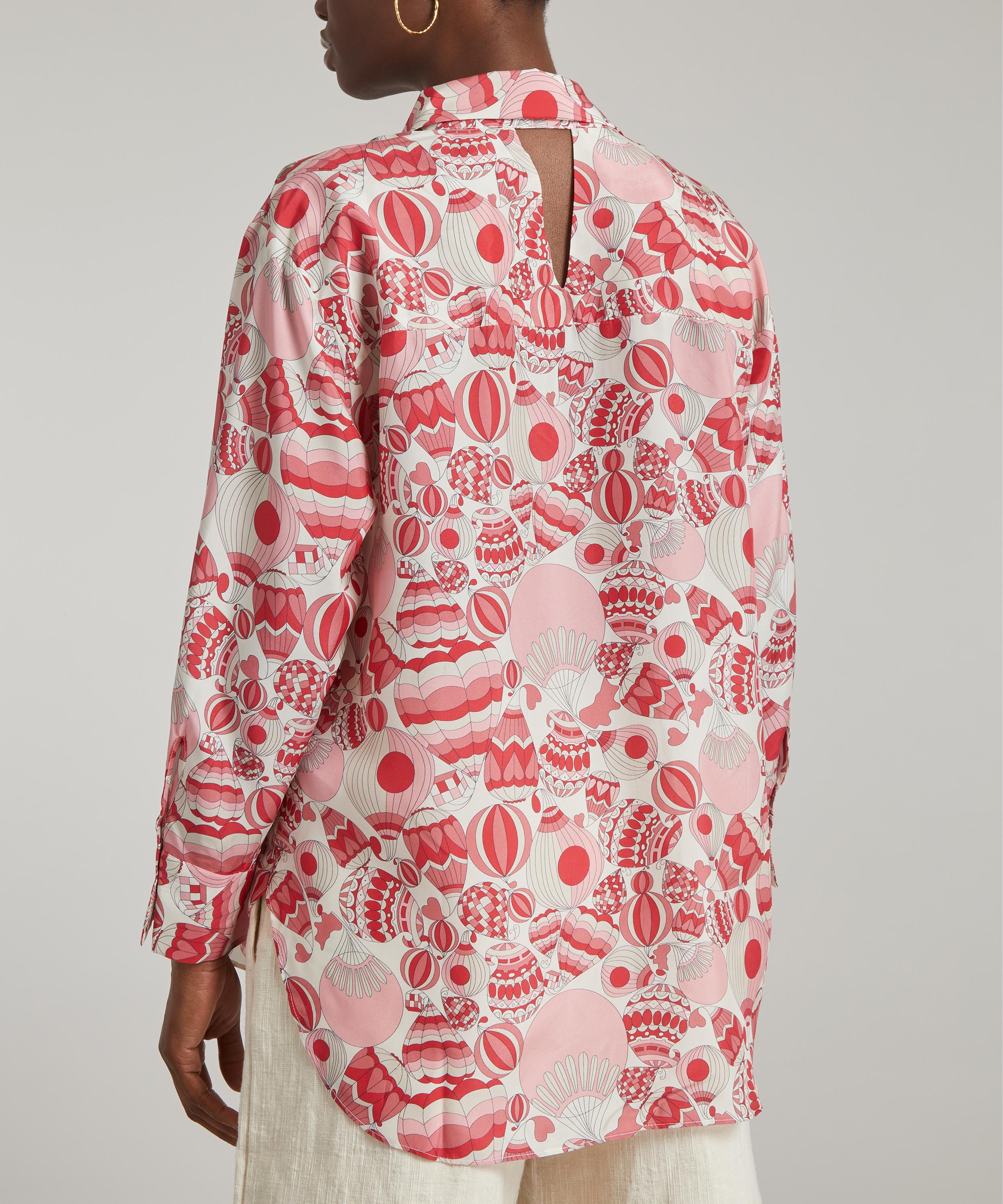 GANT - Liberty Printed Silk Bow Blouse image number 3
