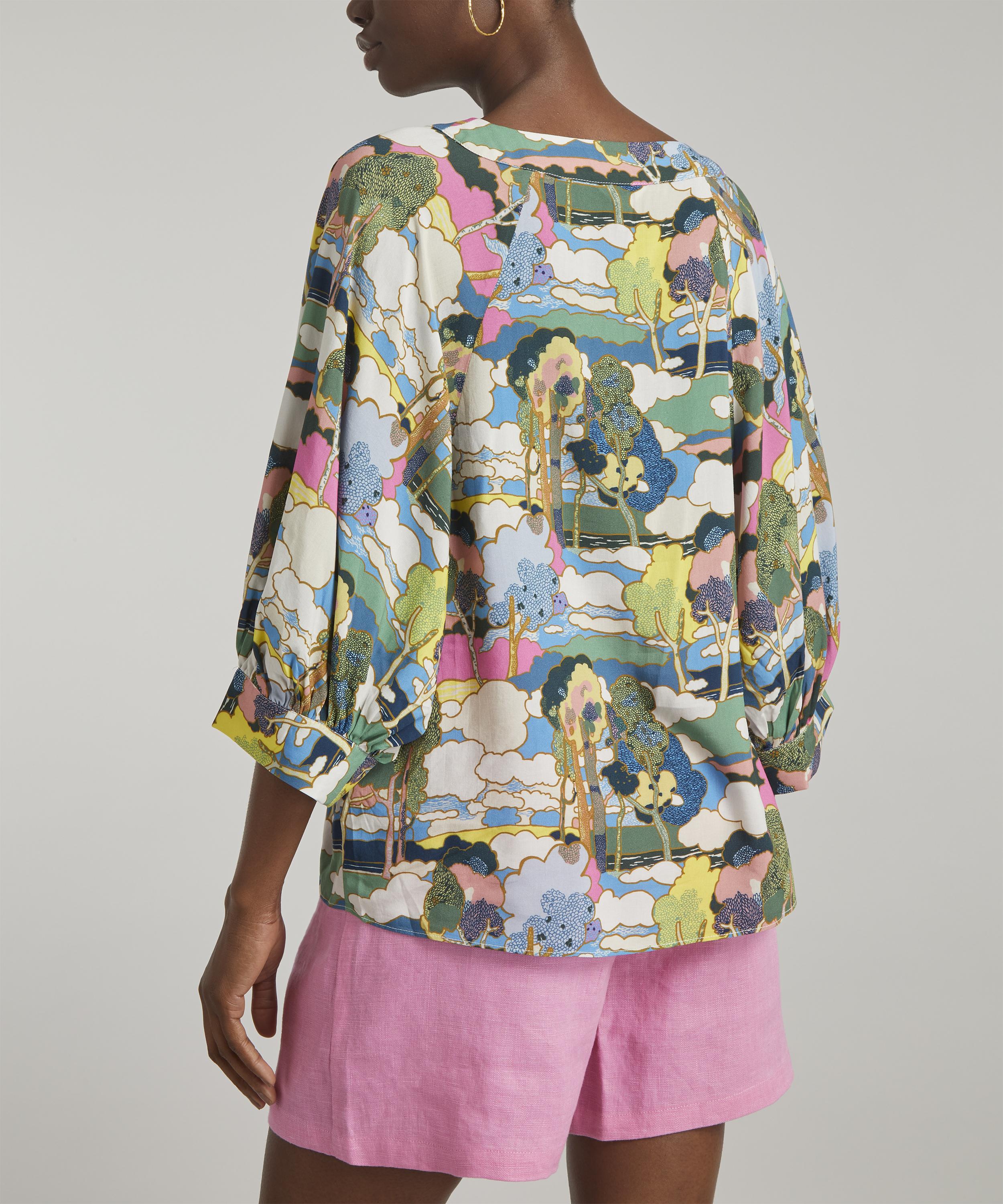 GANT - Liberty Printed V-Neck Blouse image number 3