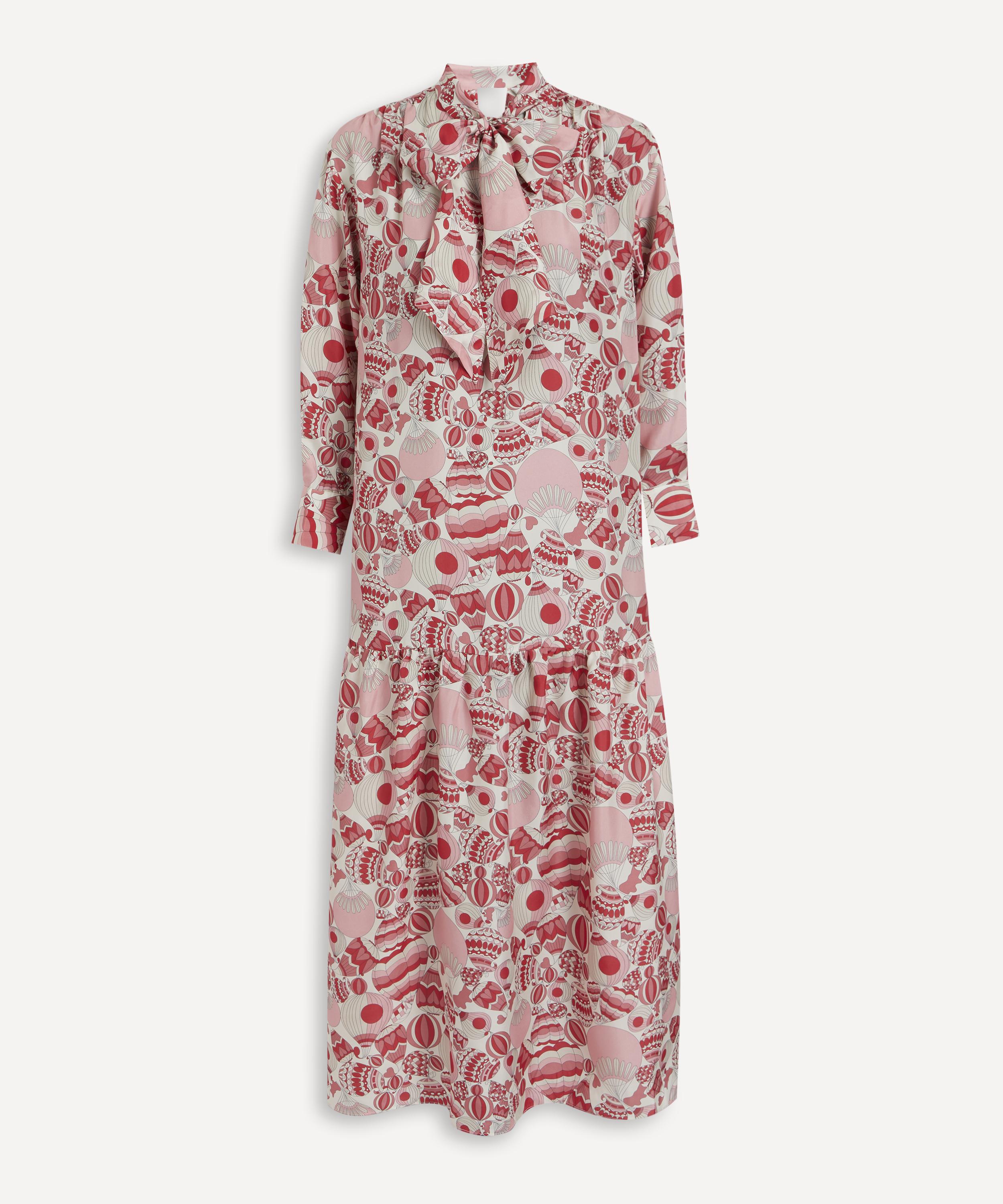 GANT Liberty Printed Silk Bow Maxi-Dress | Liberty