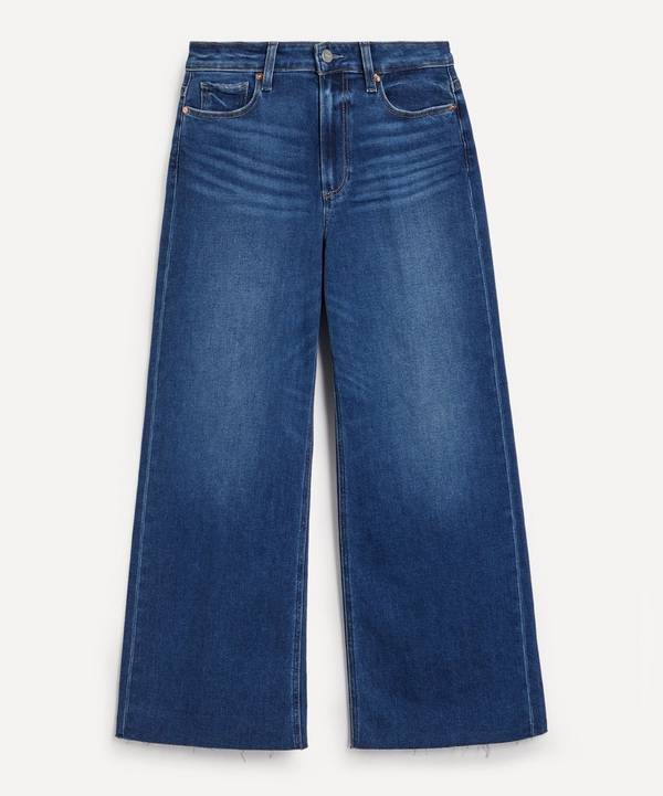 Paige - Anessa High Rise Cropped Wide Jeans image number 0