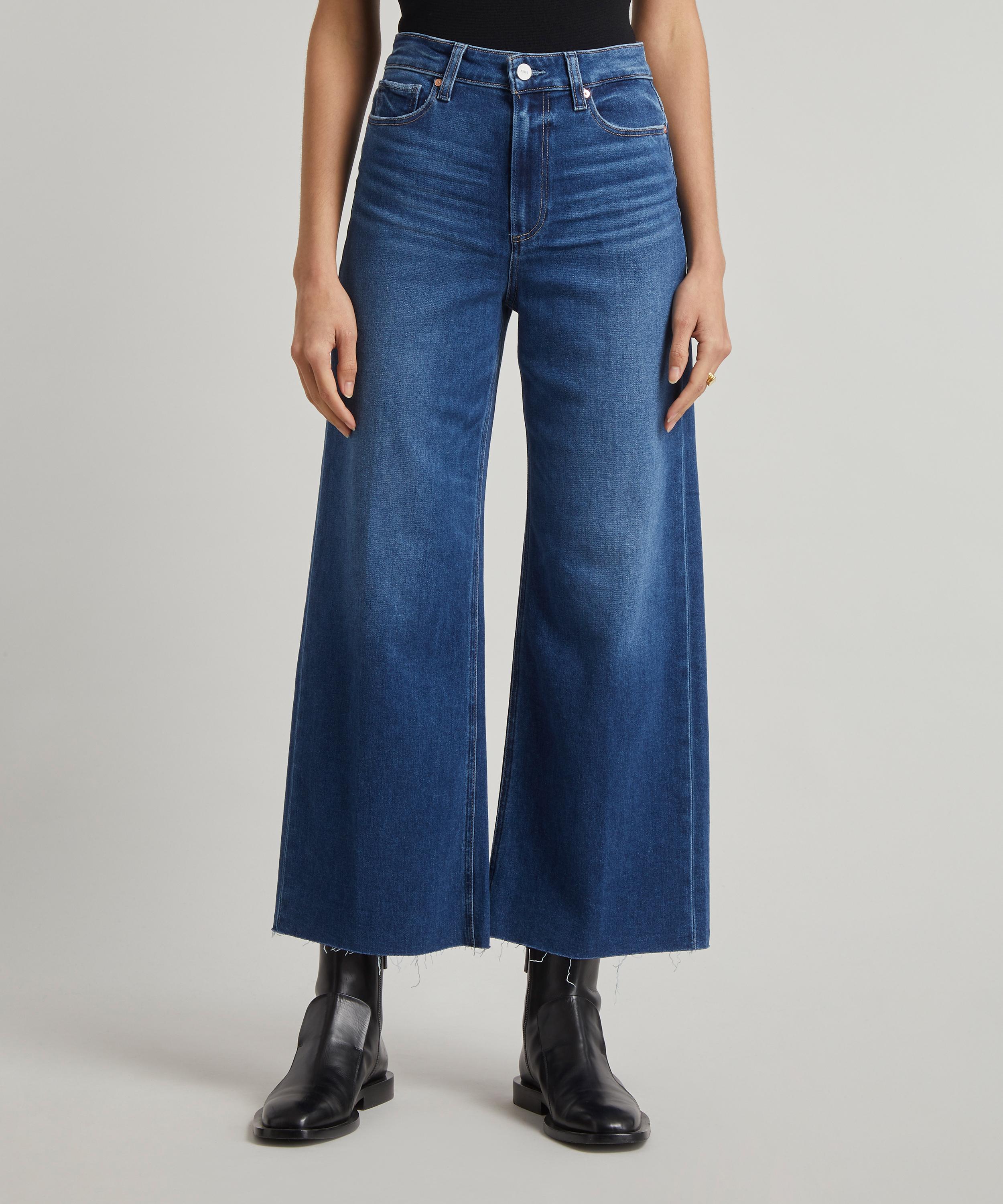 PAIGE Anessa High-Rise Wide-Leg Crop Jeans