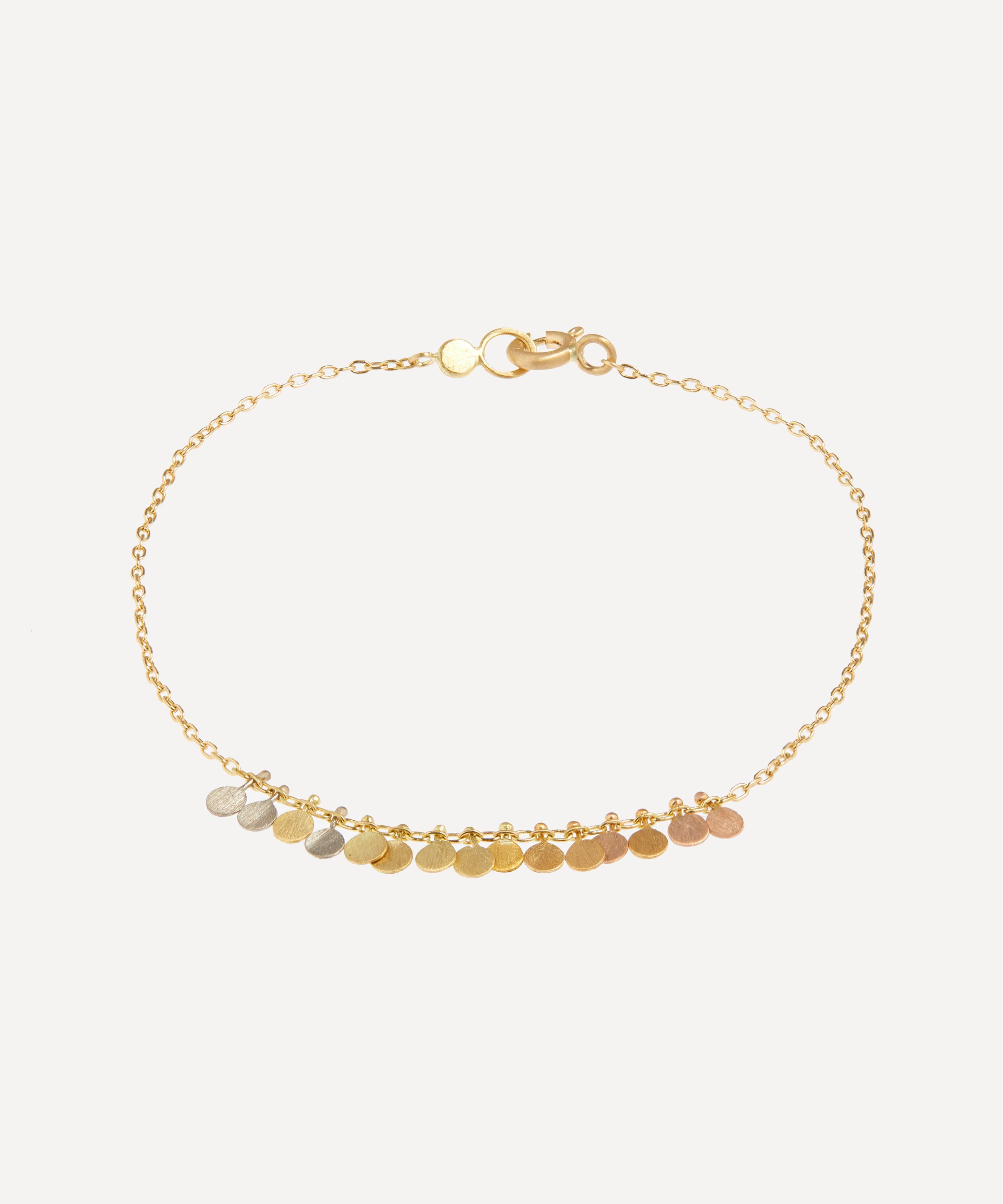 Sia Taylor - 18ct-24ct Gold Rainbow Dots Arc Bracelet