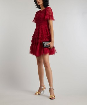 Needle & Thread - Valentine Ruffle Mini-Dress image number 1