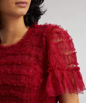 Needle & Thread - Valentine Ruffle Mini-Dress image number 4