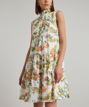 Erdem - Positano Linen-Blend Dress image number 2