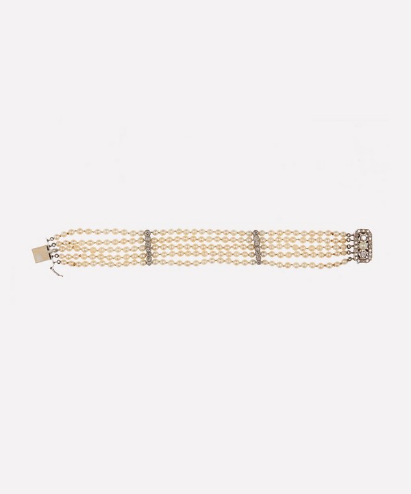 Kojis - 14ct White Gold Art Deco Pearl Bracelet image number null