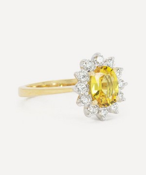 Kojis - 18ct Gold Sapphire and Diamond Cluster Ring image number 1