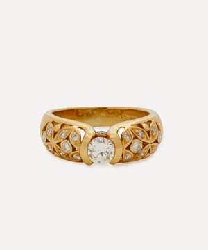 Kojis - 18ct Gold Floral Diamond Ring image number 0