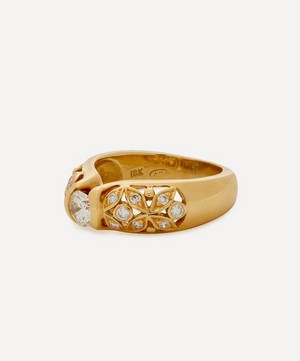 Kojis - 18ct Gold Floral Diamond Ring image number 1