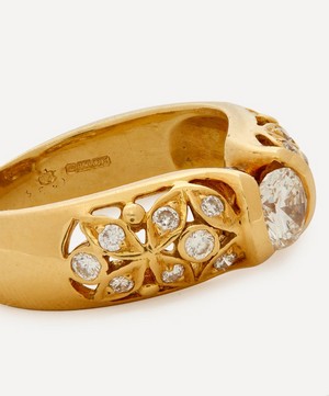 Kojis - 18ct Gold Floral Diamond Ring image number 2