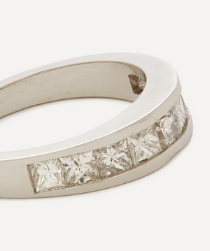 Kojis - 14ct White Gold Princess Cut Diamond Band Ring image number 3