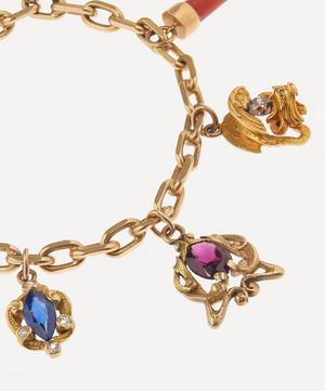 Kojis - 14ct Gold Art Nouveau Charm Bracelet image number 3