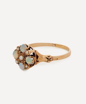 Kojis - 14ct Rose Gold Antique Opal and Pearl Ring image number 2