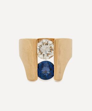 Kojis - 14ct Gold Vintage Sapphire and Diamond Ring image number 0