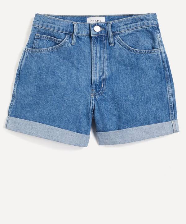 Frame - High-Rise Cuffed Shorts image number 0