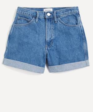High-Rise Cuffed Shorts