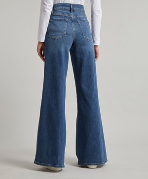 Frame - Le Palazzo Wide-Leg Jeans image number 3