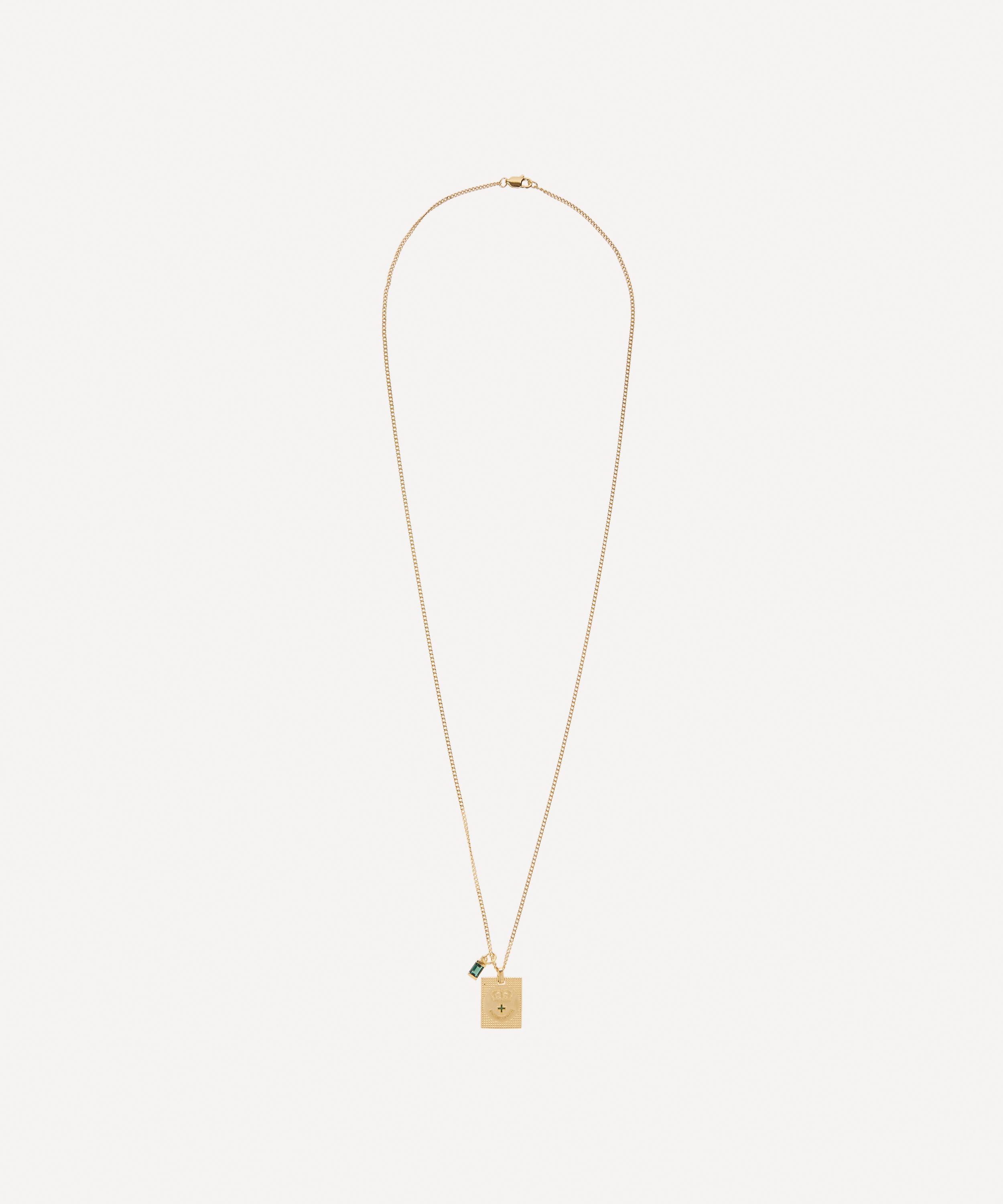 Miansai - 14ct Gold Plated Vermeil Silver Lineage Quartz Pendant Necklace image number 2