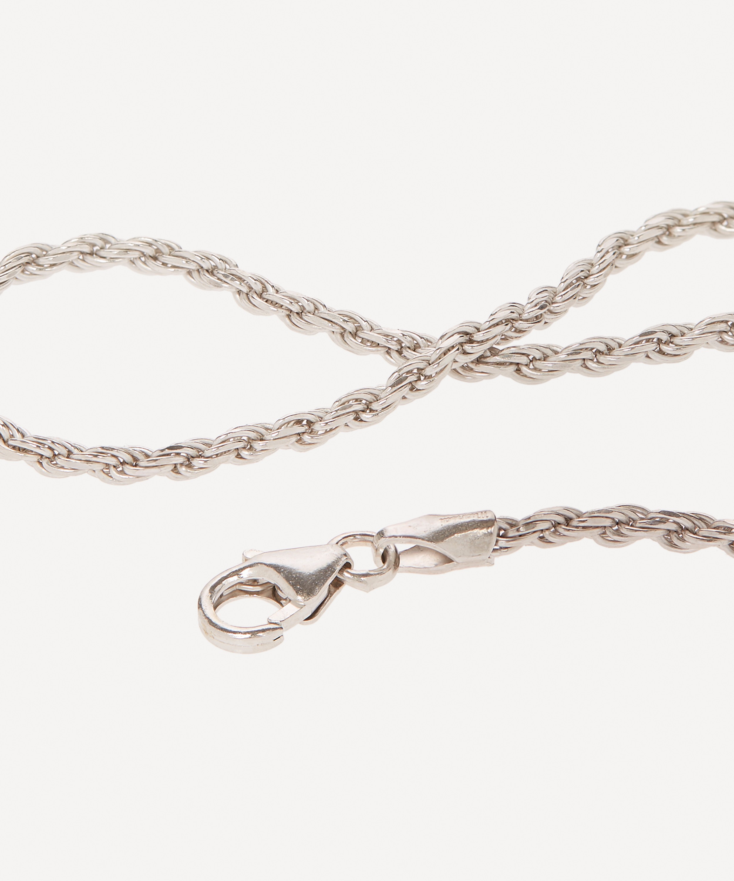 Miansai - Rhodium-Plated Silver Rope Chain Bracelet image number 3