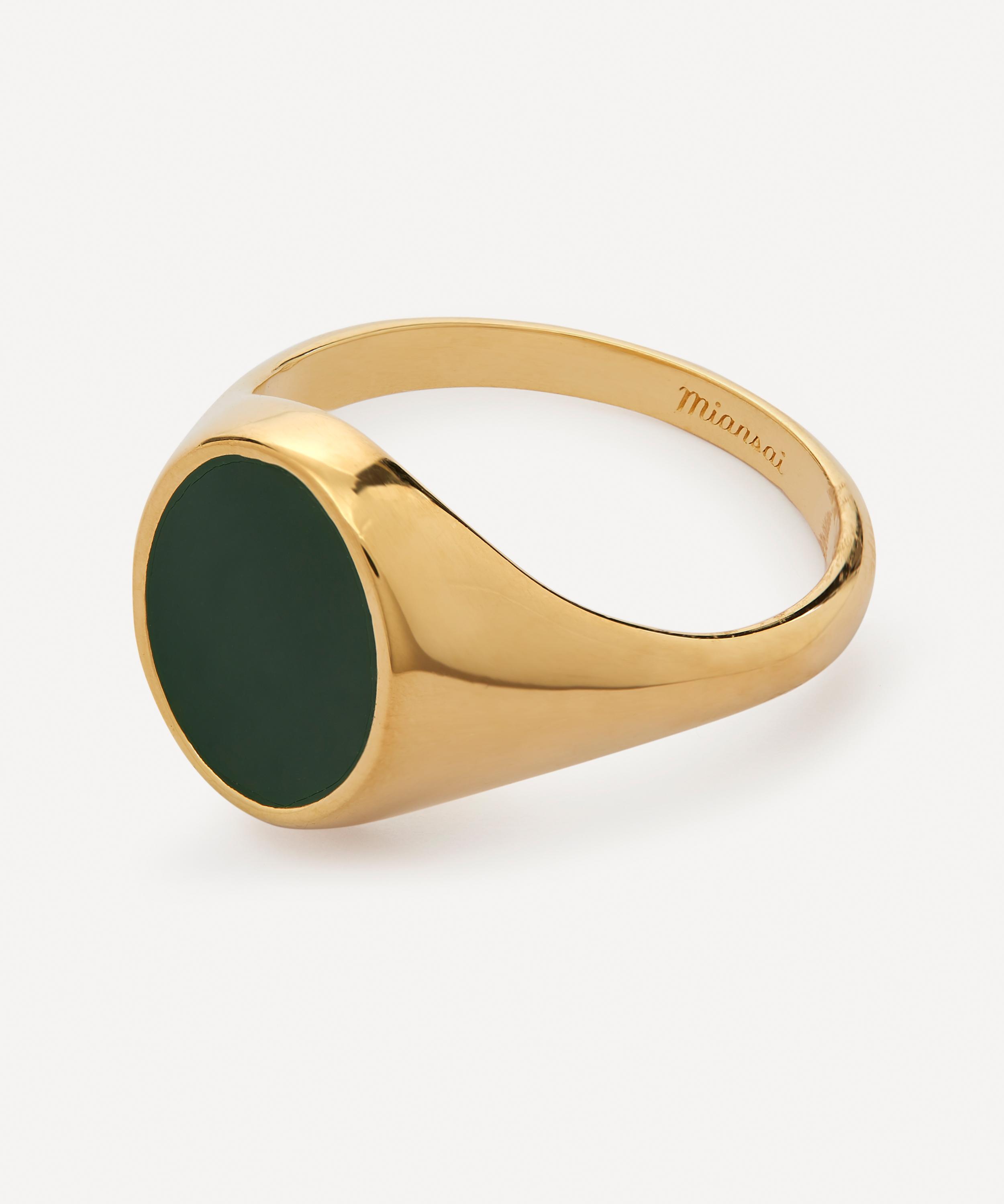 Miansai - 14ct Gold Plated Vermeil Silver Heritage Ring image number 2