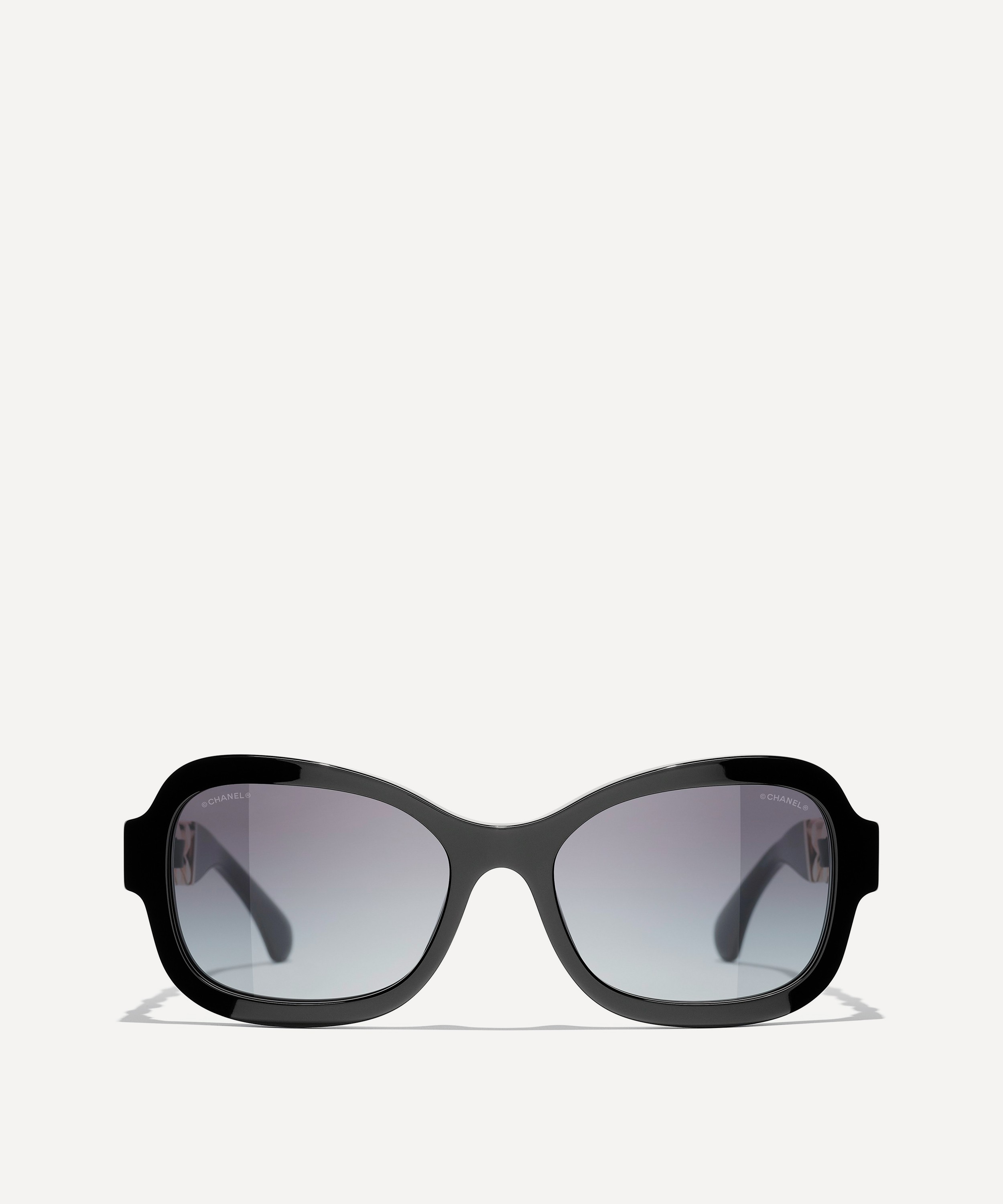 Chanel Classic Square Sunglasses With Charms in Gray