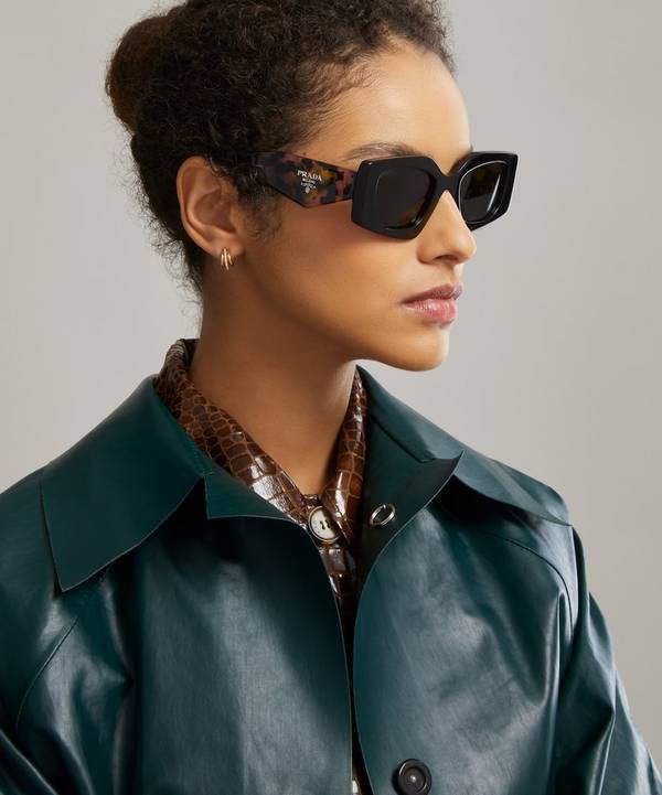 Prada Oversized Angular Sunglasses | Liberty
