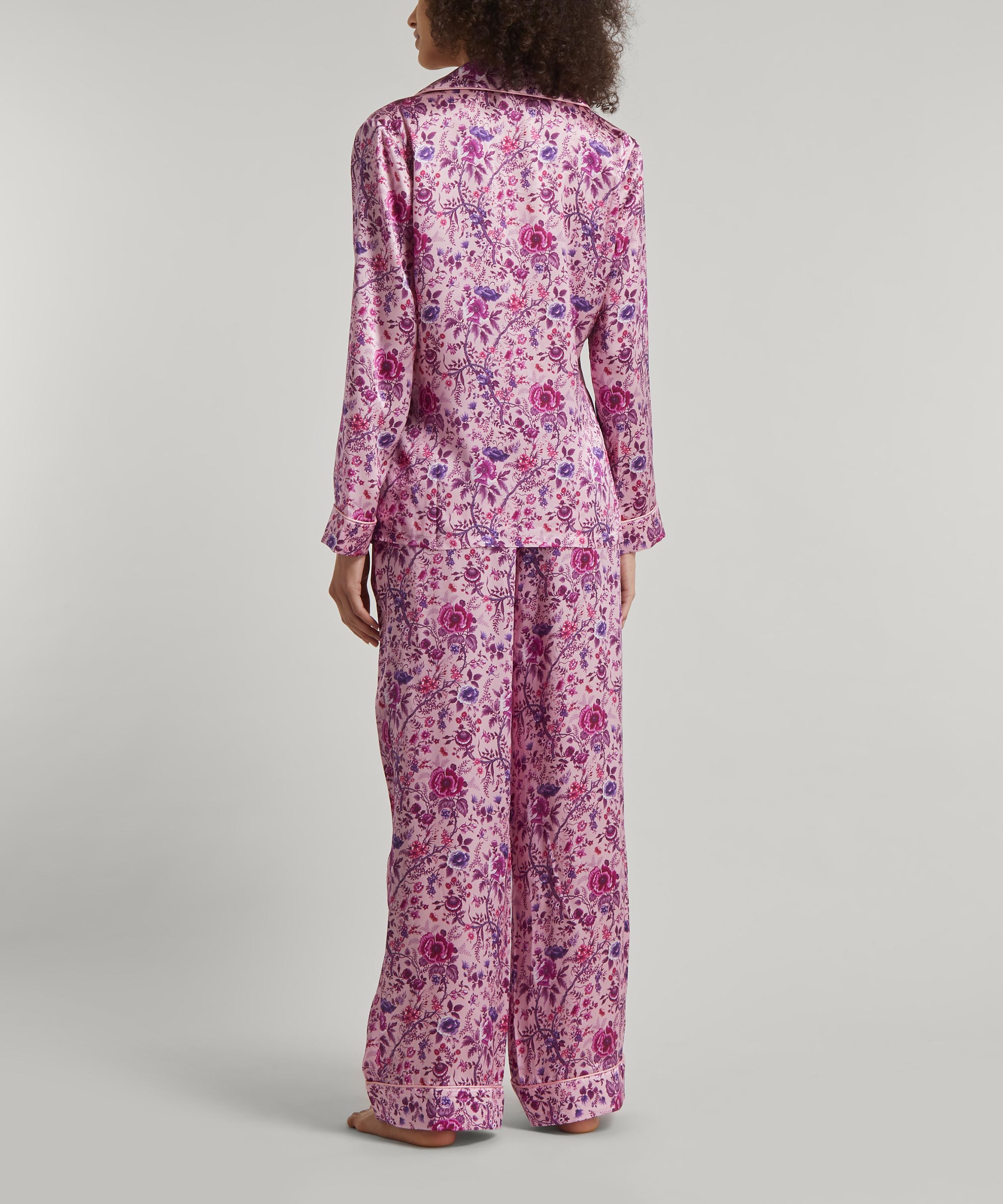 Liberty - Garden of Life Silk Satin Pyjama Set image number 3