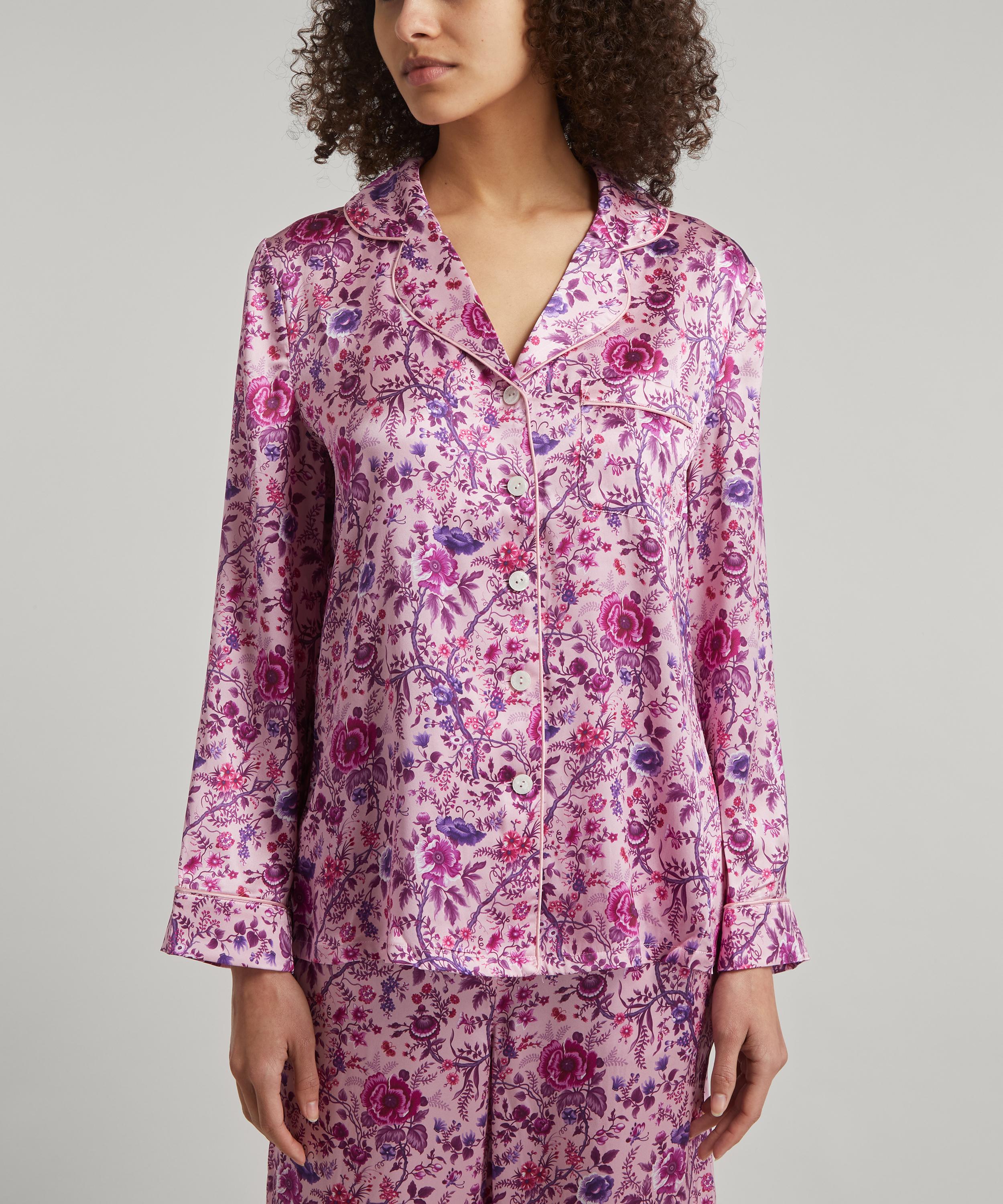 Liberty - Garden of Life Silk Satin Pyjama Set image number 4