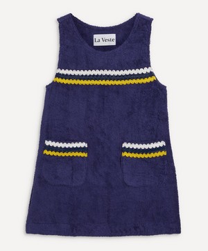 La Veste - Mini Blue Towel Dress image number 0