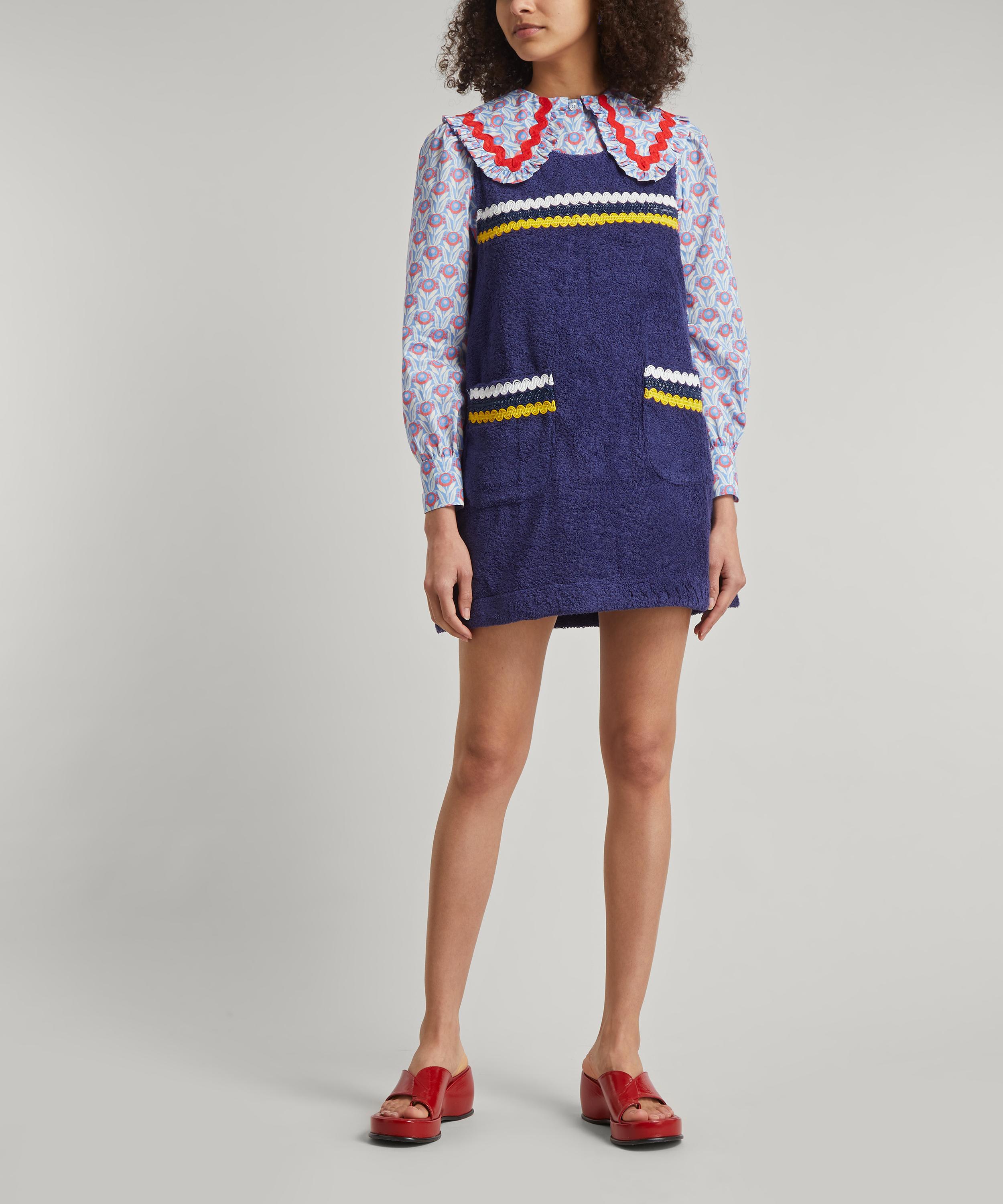 La Veste - Mini Blue Towel Dress image number 2