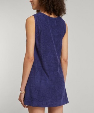 La Veste - Mini Blue Towel Dress image number 3