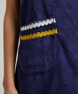 La Veste - Mini Blue Towel Dress image number 4