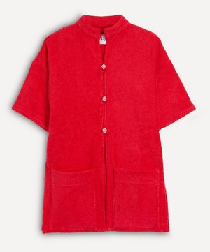 La Veste - Mini Red Kimono Towel Dress image number 0