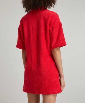 La Veste - Mini Red Kimono Towel Dress image number 3
