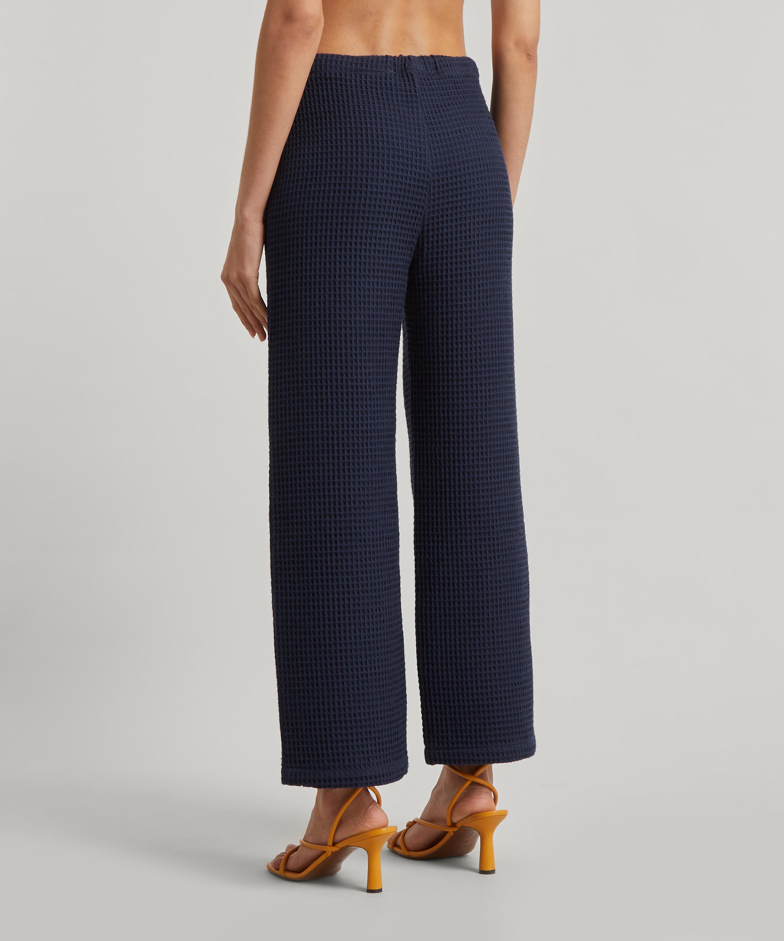 La Veste - Navy Waffle Trousers image number 3