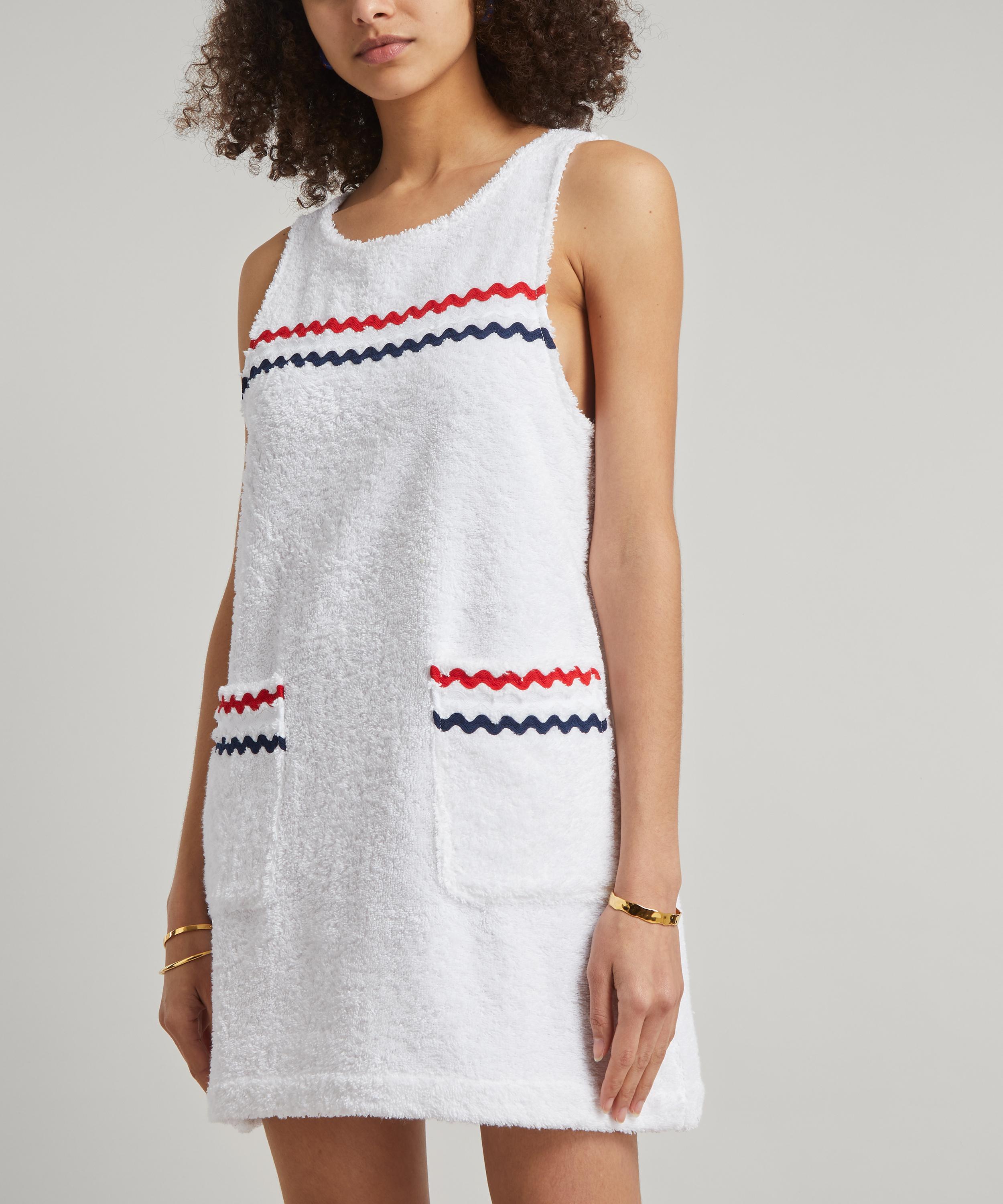 La Veste - Mini White Towel Dress image number 1