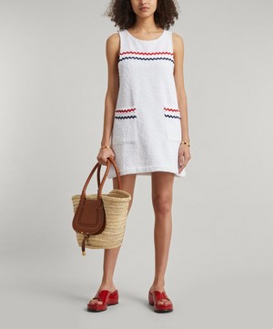 La Veste - Mini White Towel Dress image number 2