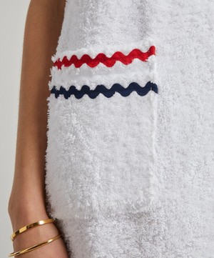 La Veste - Mini White Towel Dress image number 4