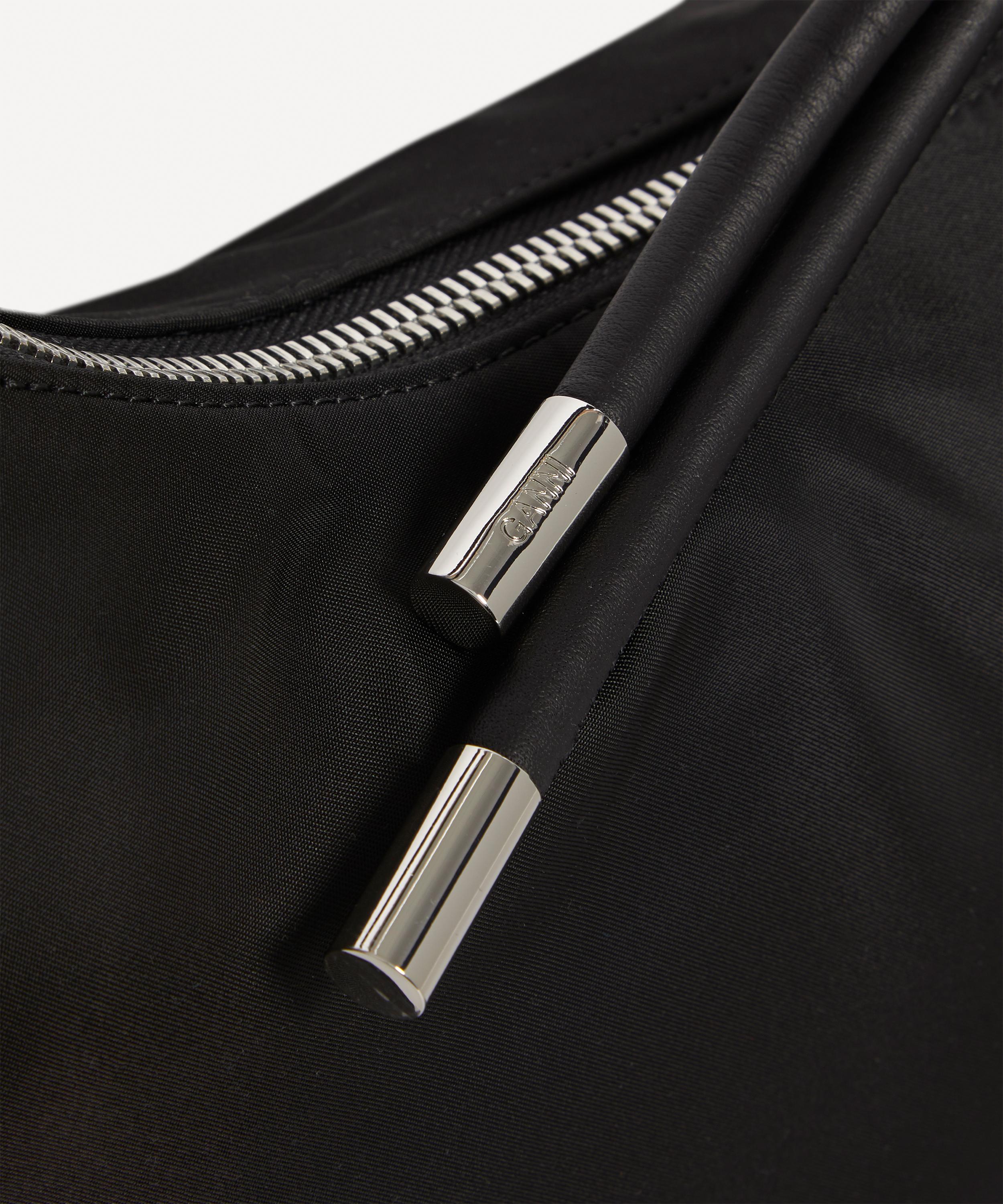 Ganni - Recycled Tech Fabric Knot Hobo Bag image number 4