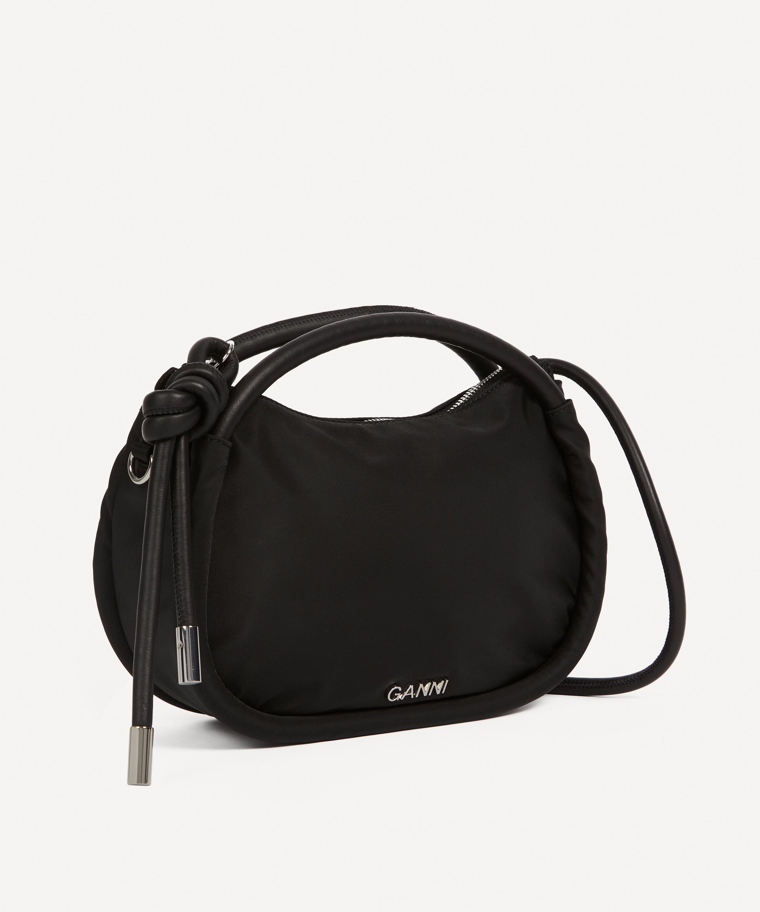 Ganni - Recycled Tech Fabric Knot Crossbody Bag image number 3