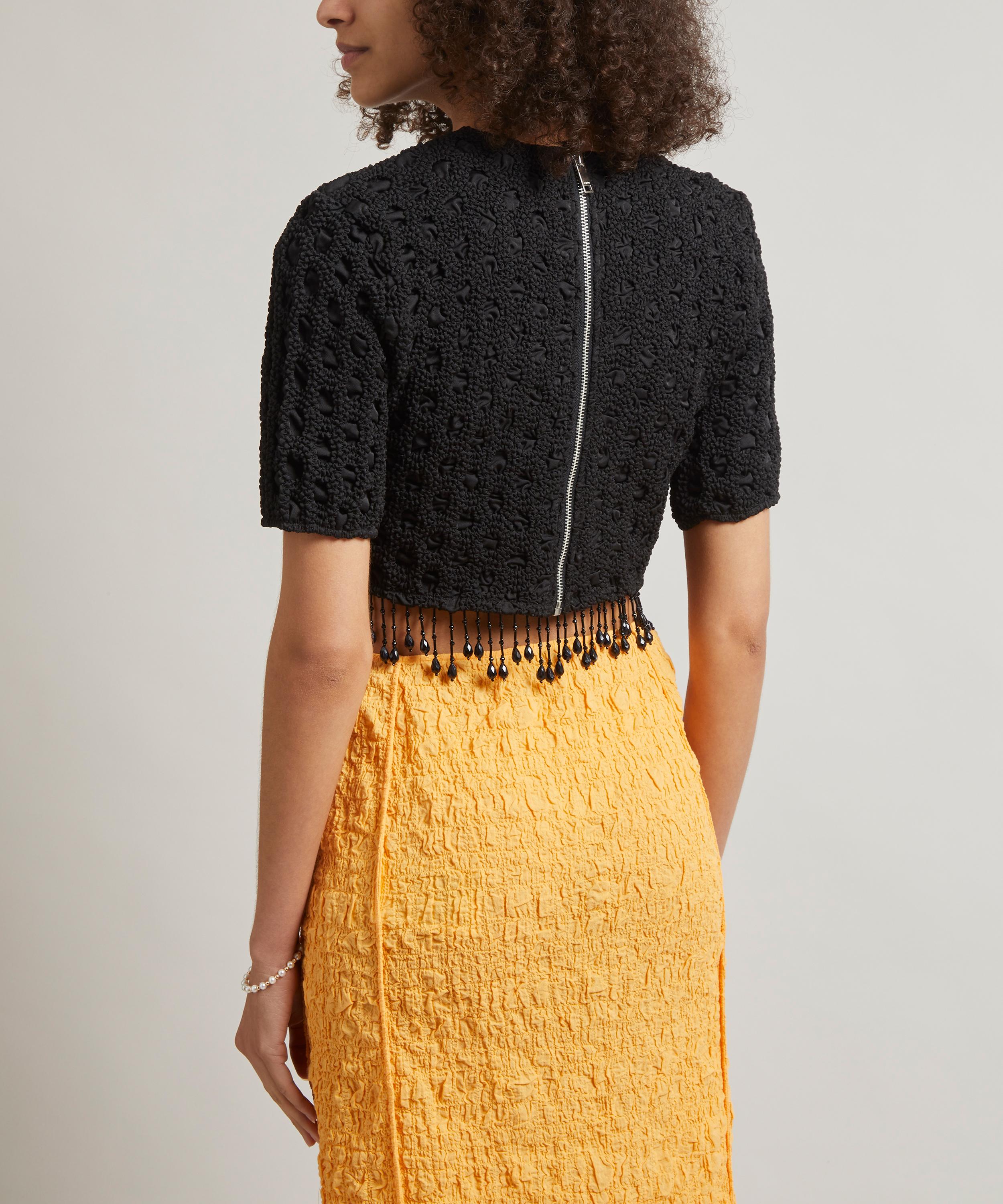 Ganni - Beaded Cropped Top image number 3