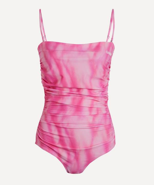 Ganni - Ruched One-Piece Swimsuit