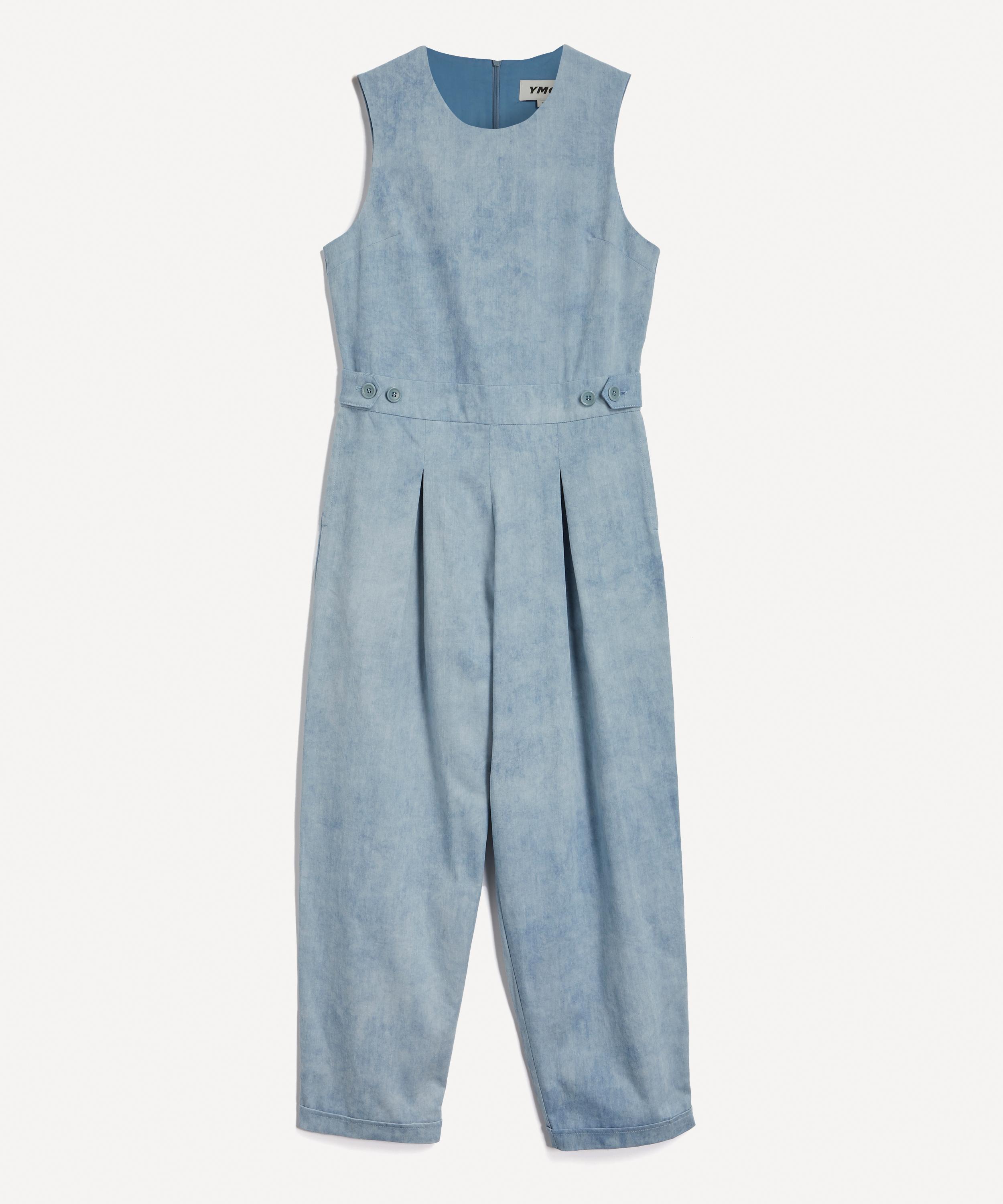 Kid's Jumpsuit Blue Cotton Denim