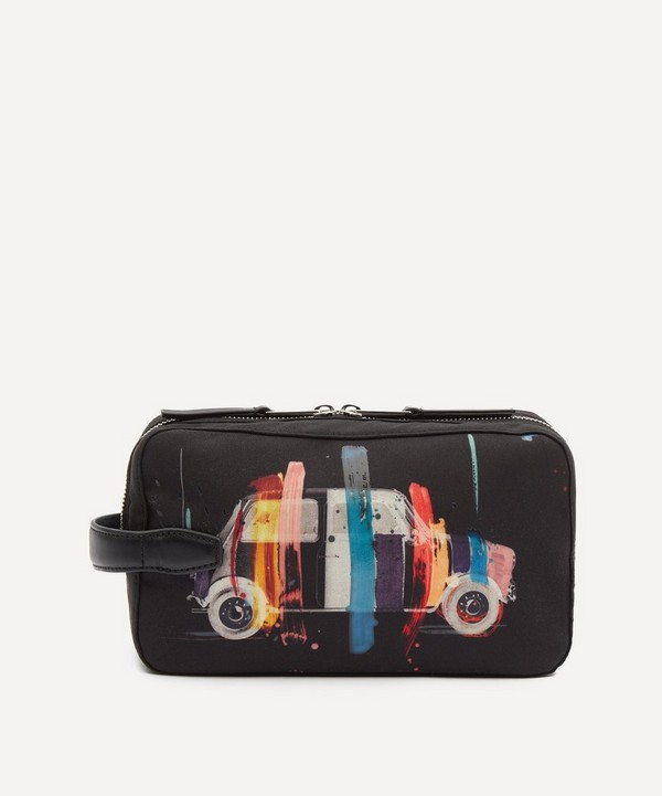 Paul Smith - Abstract Stripes Woven Wash Bag image number null