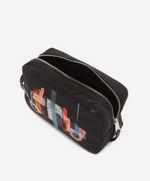 Paul Smith - Abstract Stripes Woven Wash Bag image number 4